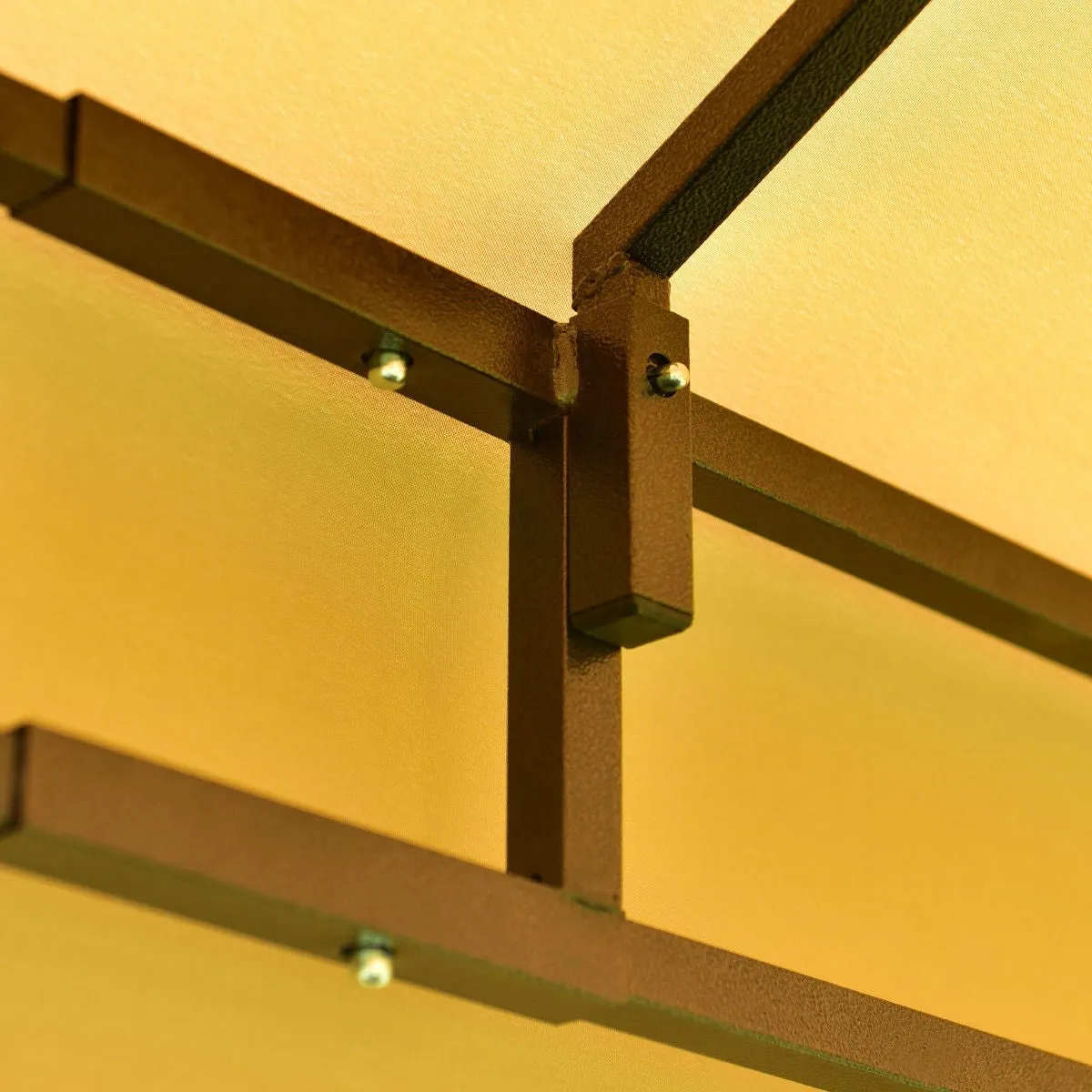 10ft x 10ft Steel Gazebo Canopy with Mosquito Netting Tan/Brown