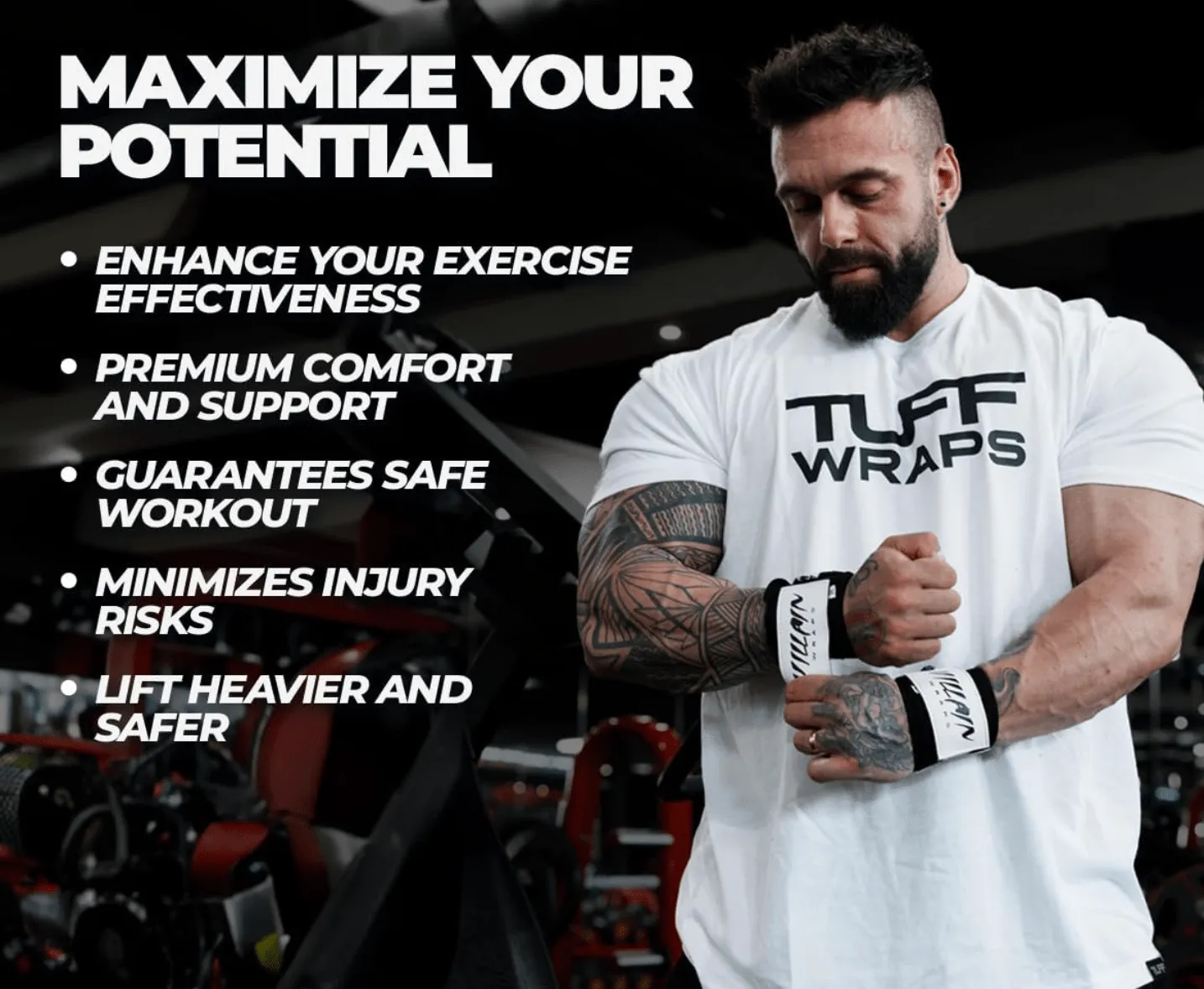 16" TUFF Core Wrist Wraps