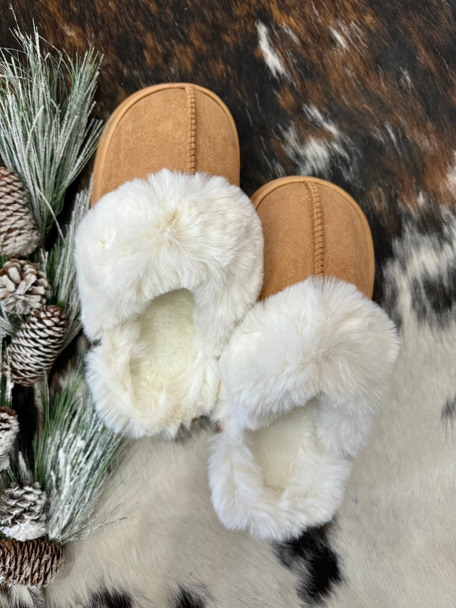 50% Off - Cozy Girlie Tan House Slippers