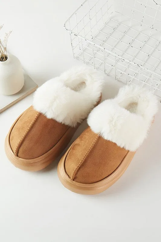 50% Off - Cozy Girlie Tan House Slippers