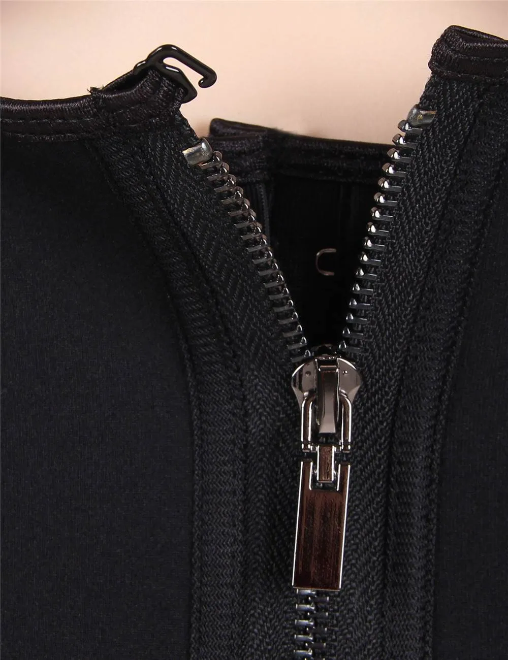 6 Pieces Steel Bones Black Neoprene Waist Training Corset