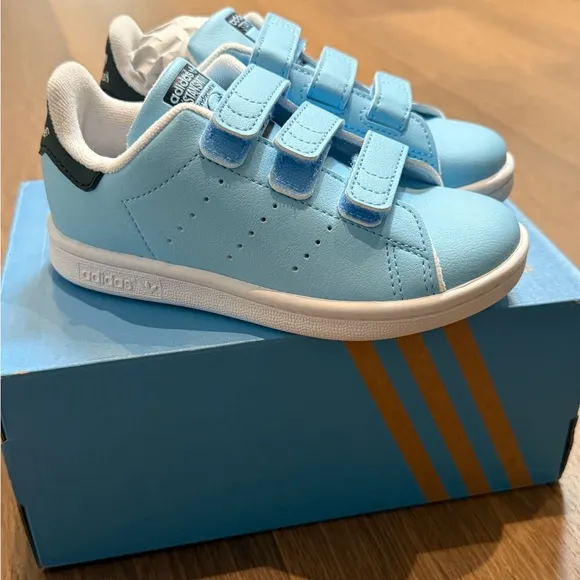 Adidas Kids Limited Edition Disney Genie Stan Smith Blue Sneakers