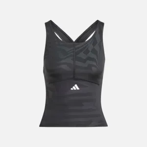 Adidas Techfit Printed Women's Training Crop Tank top -Black
