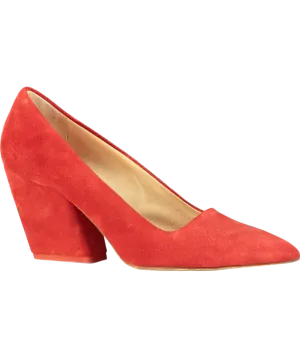 AEYDE Red Lizzy Suede Heels UK 8 EU 41 👠