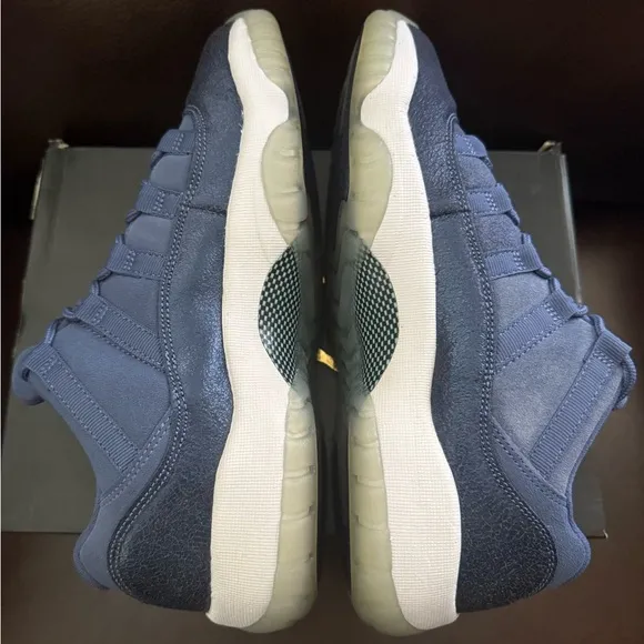 AIR JORDAN 11 LOW “BLUE MOON” WORN 1 TIME! SIZE 7Y! READ DESCRIPTION 1ST!