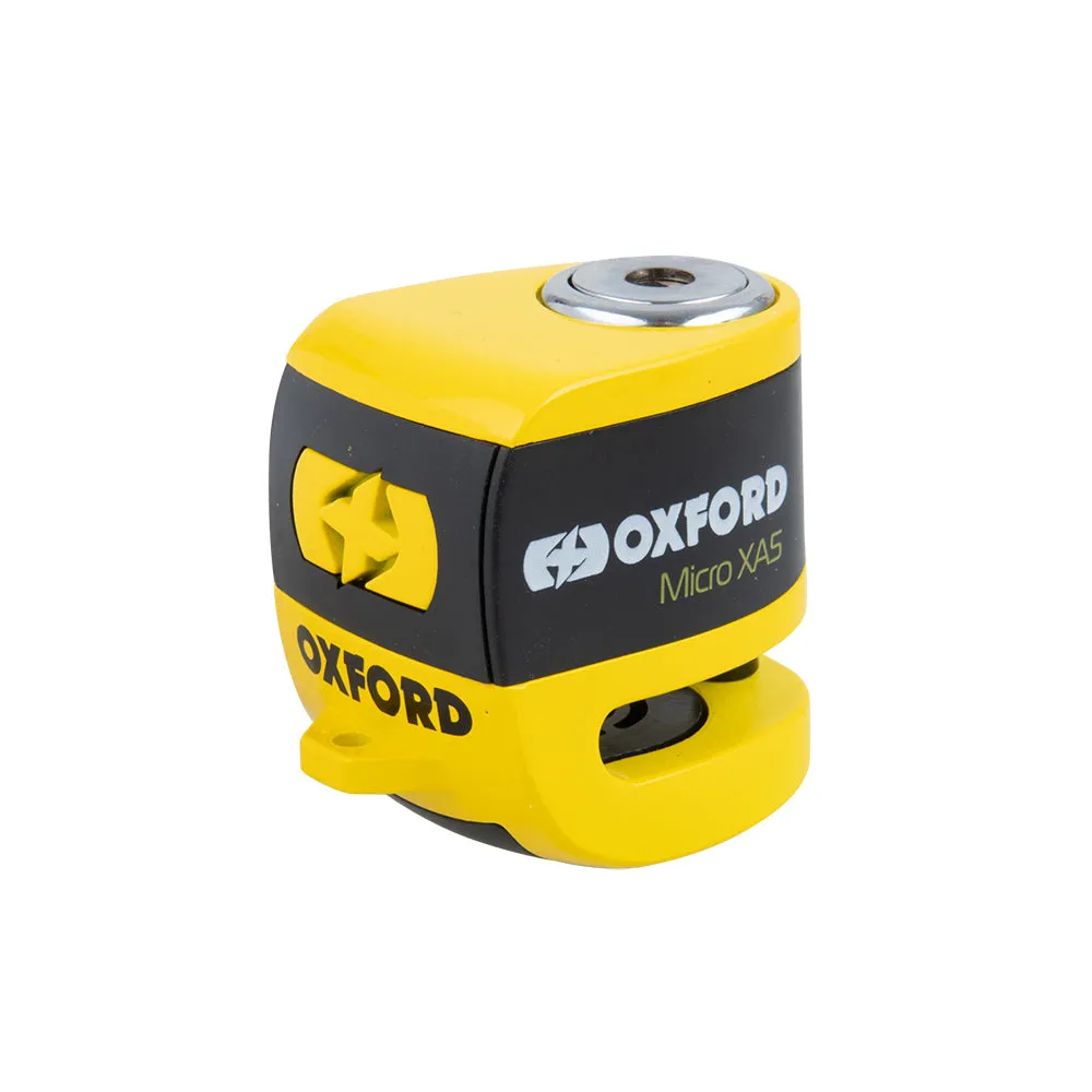 Alarm Disc Lock Oxford Micro XA5, Yellow/Black
