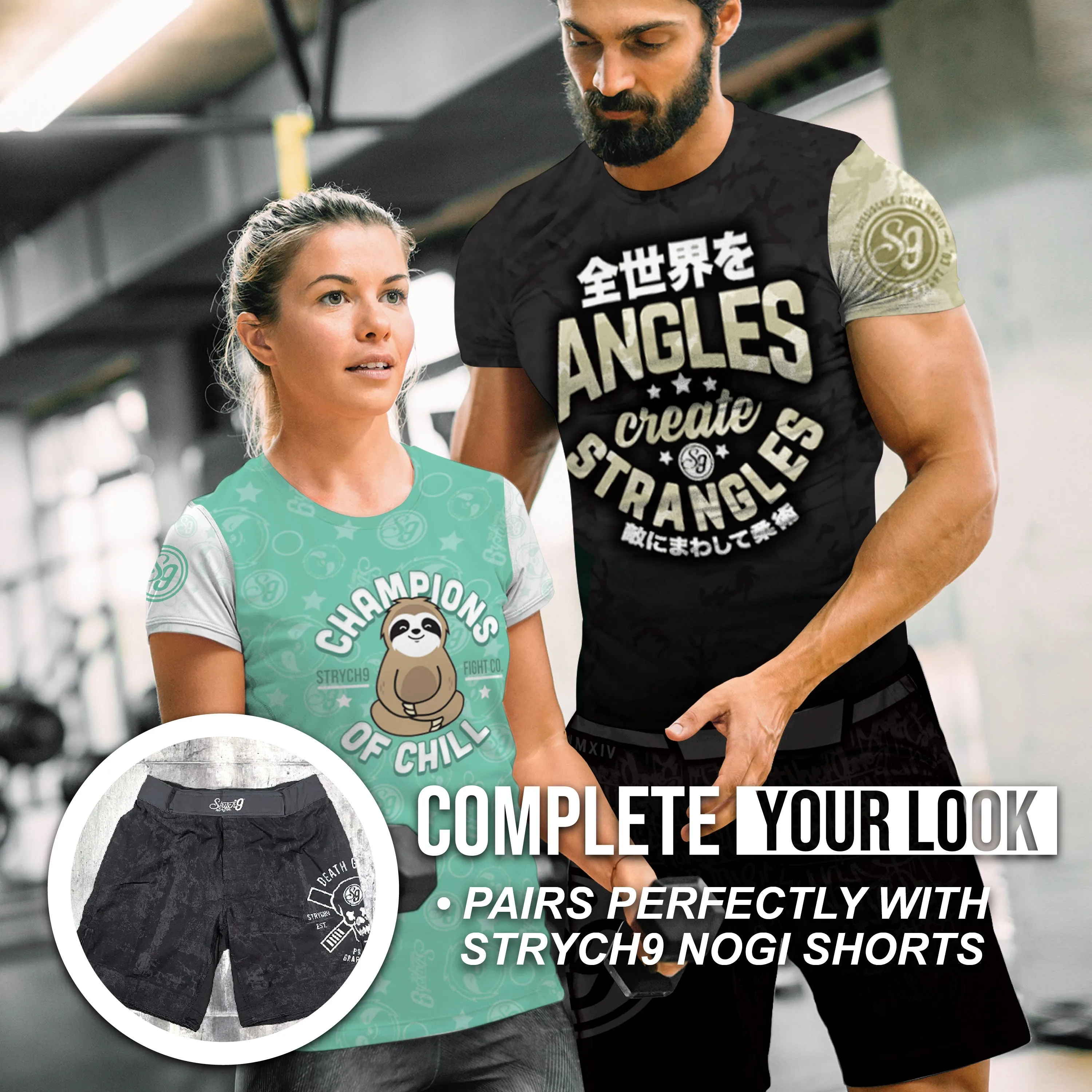 ANGLES CREATE STRANGLES • Rash Guard