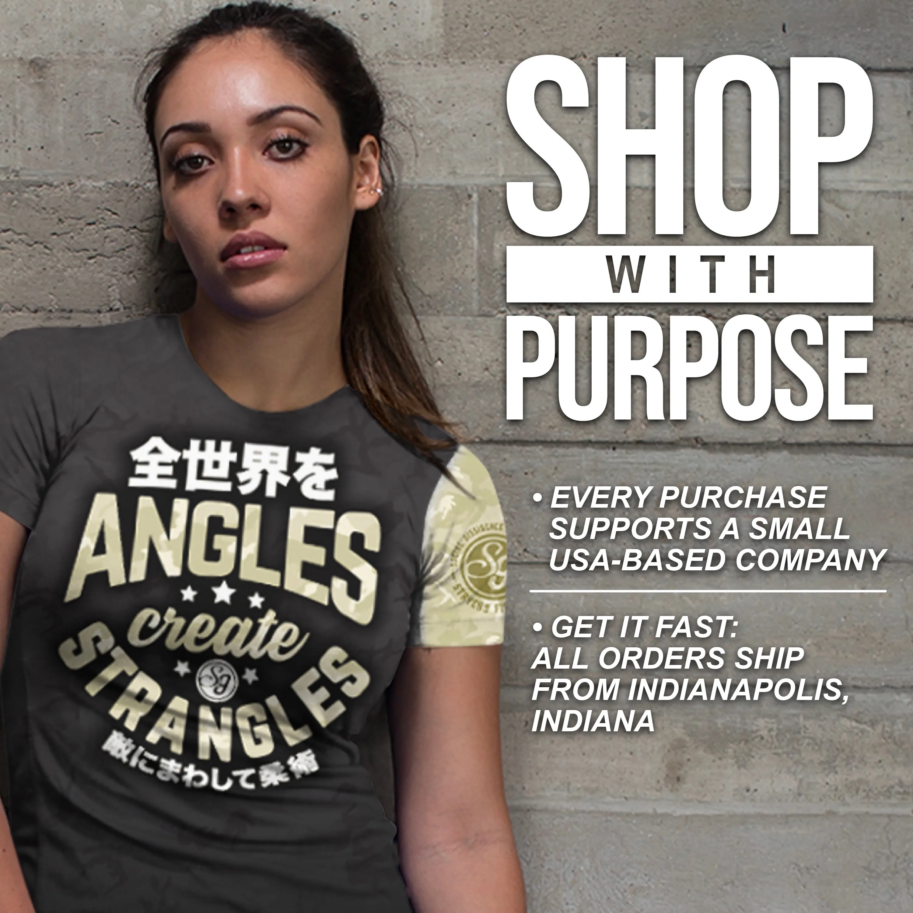 ANGLES CREATE STRANGLES • Rash Guard