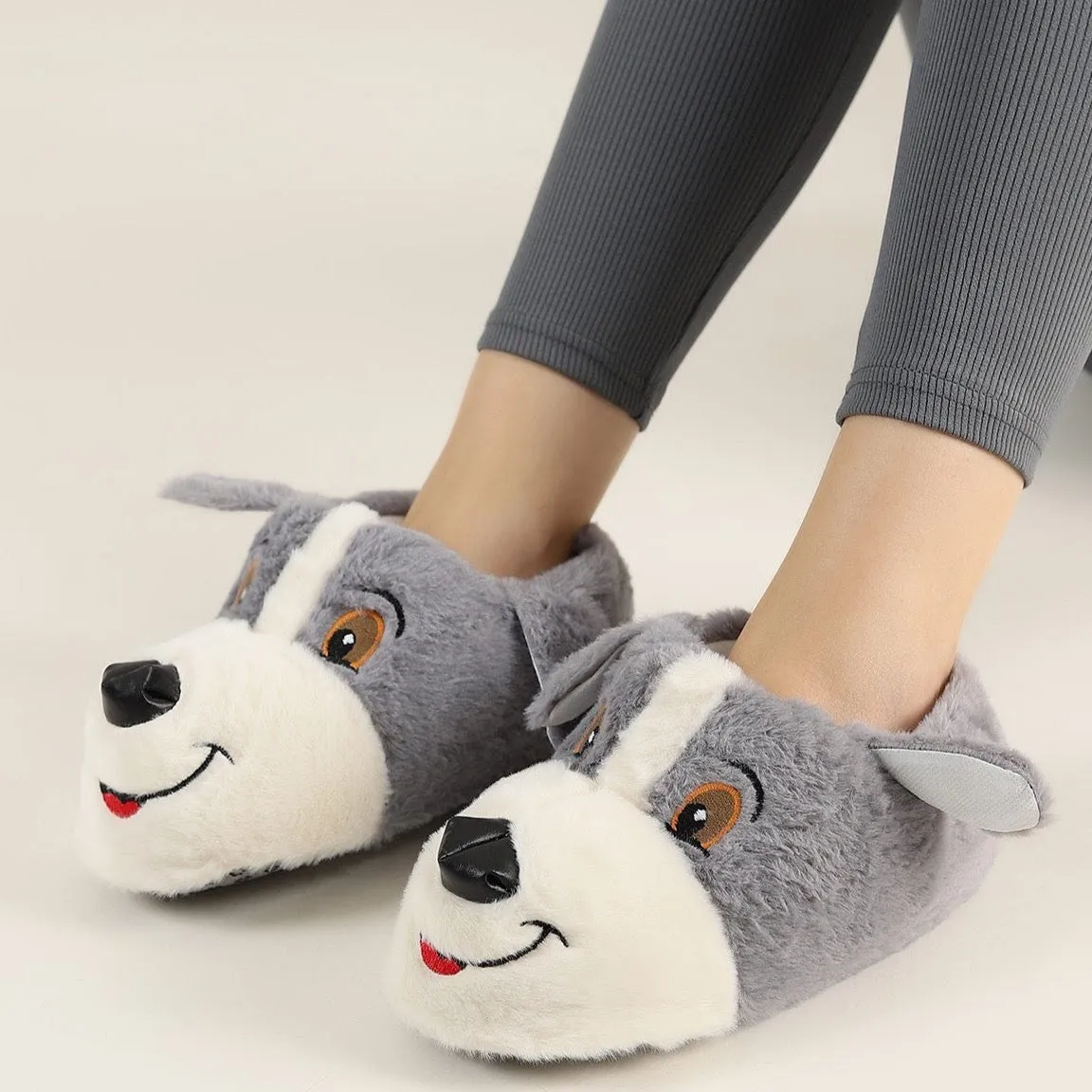 Anthracite Dog Slippers 36-40