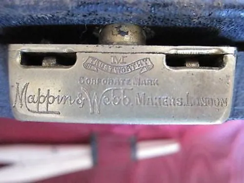 Antique  Mappin and Webb Gentlemans Traveling Vanity Bag