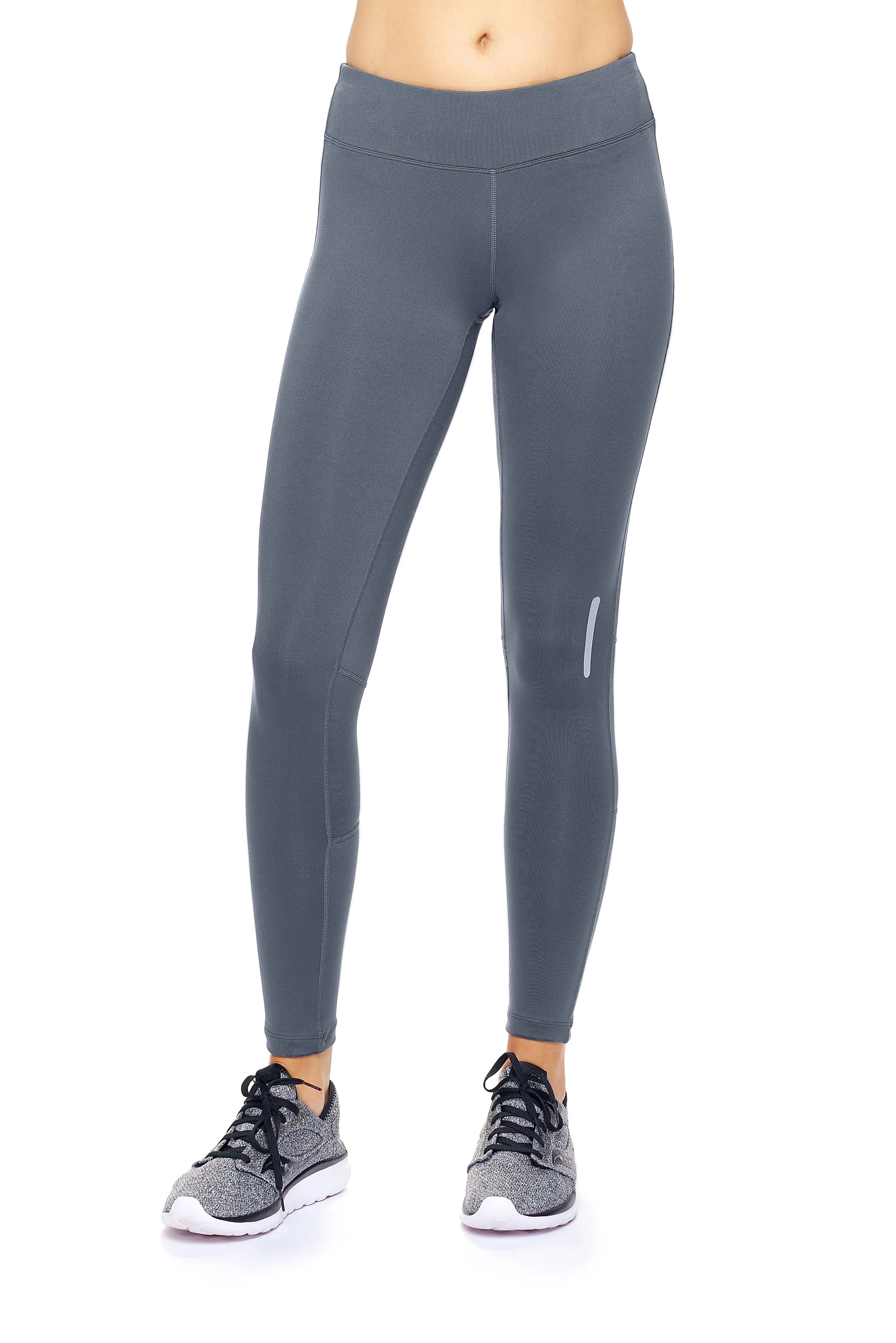 AQ1013 Mid-Rise Zip Pocket Full Length Leggings