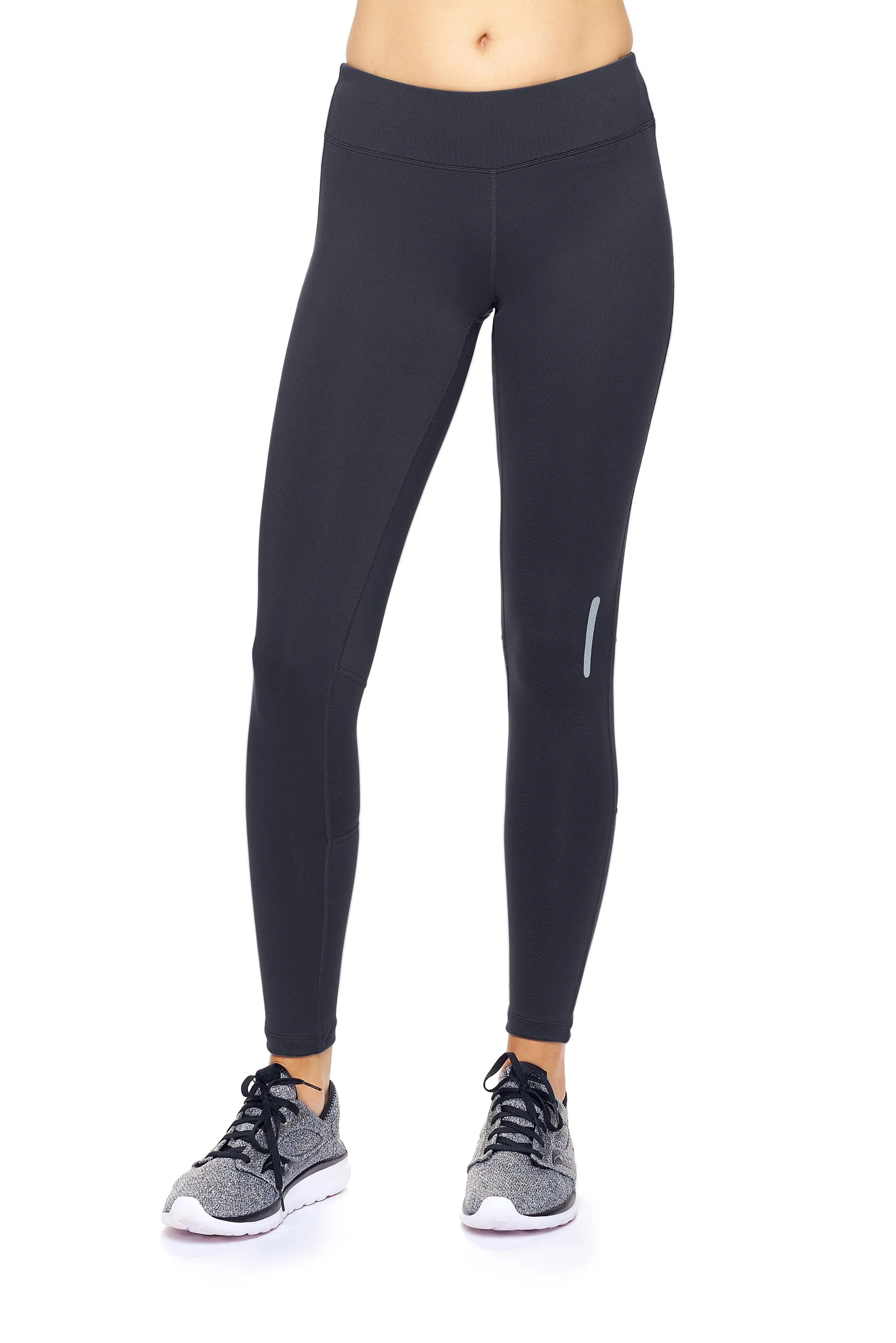 AQ1013 Mid-Rise Zip Pocket Full Length Leggings