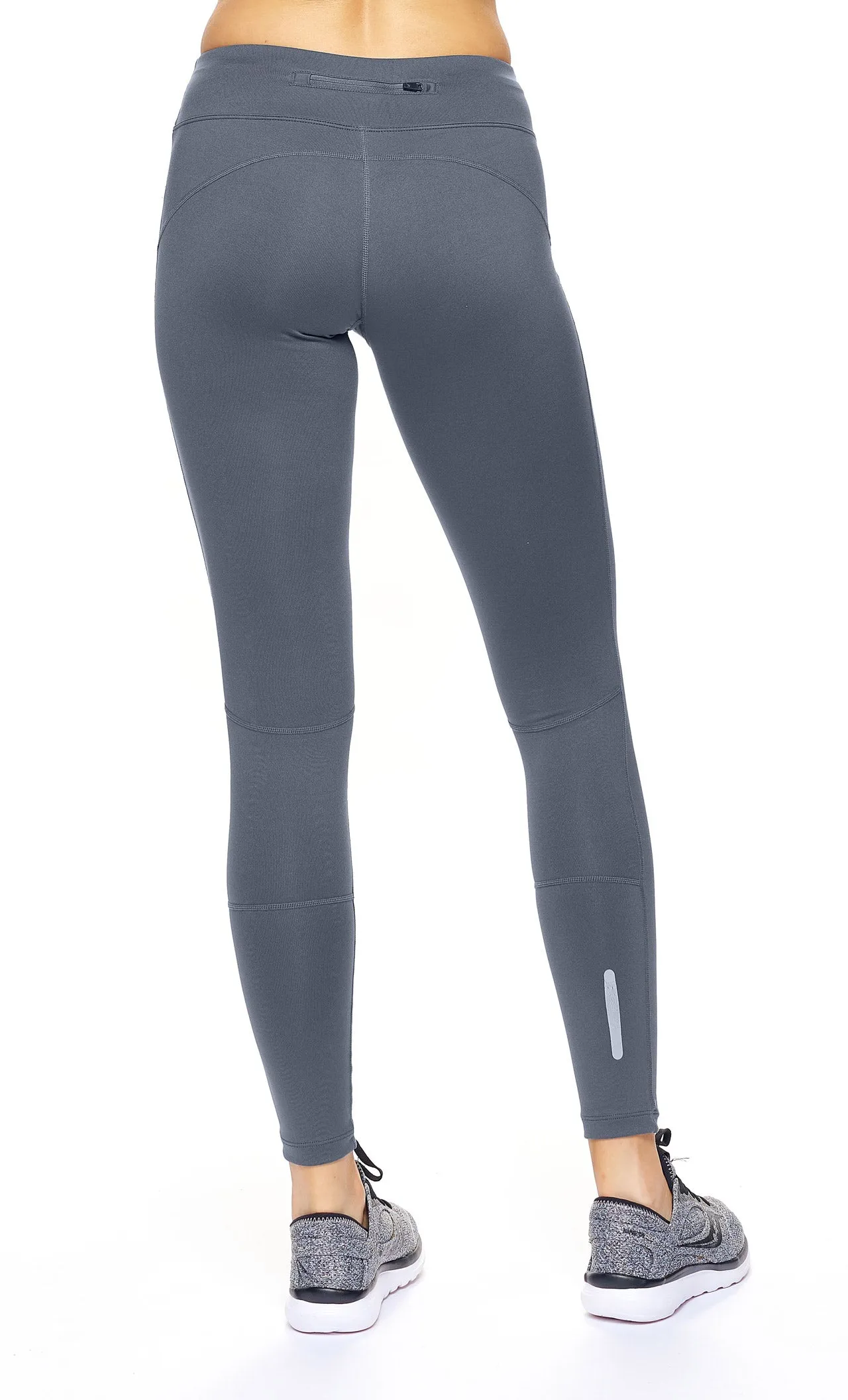 AQ1013 Mid-Rise Zip Pocket Full Length Leggings