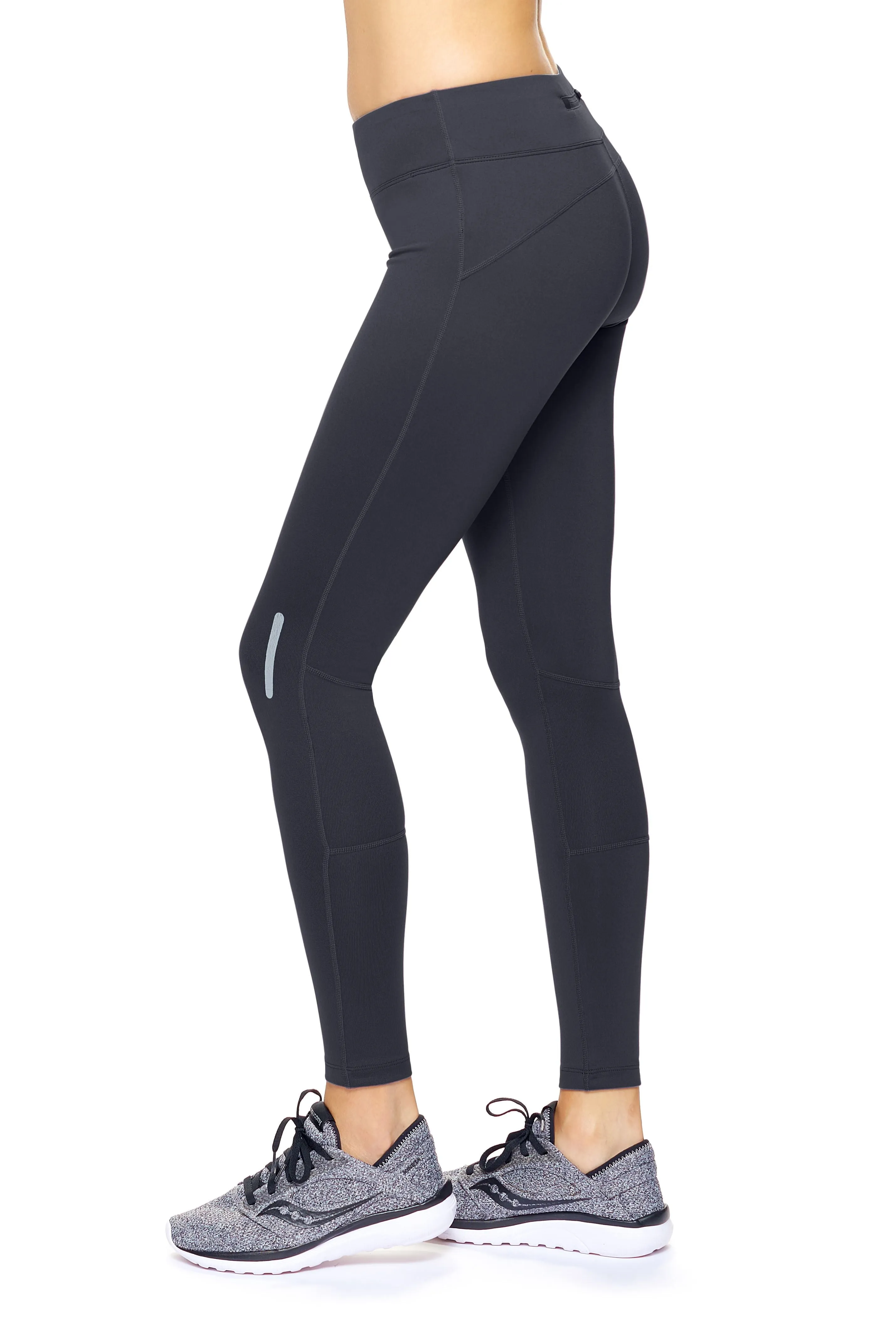 AQ1013 Mid-Rise Zip Pocket Full Length Leggings