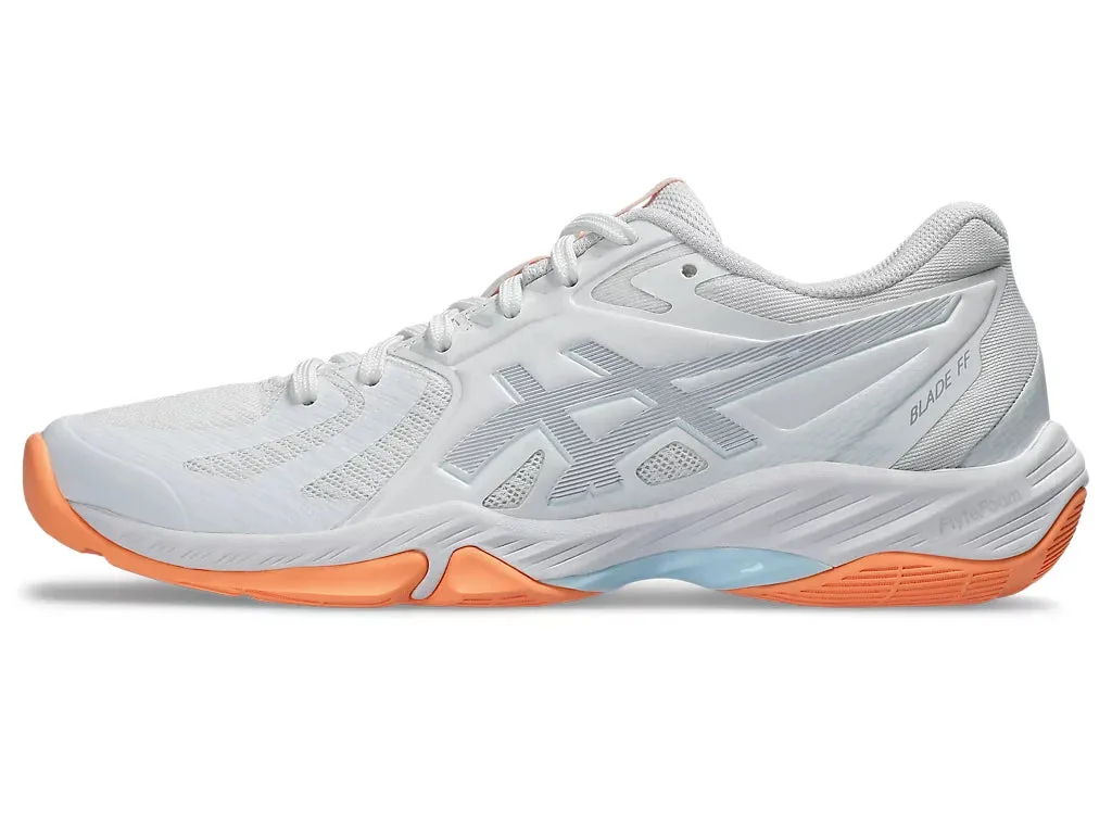 Asics Women's BLADE FF Indoor Shoes in White/Grey Blue