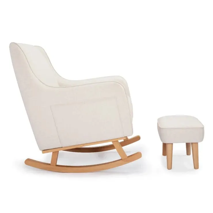 Babymore Ida Nursing Chair with Stool - Ivory