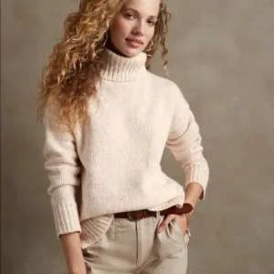 Banana Republic Petite Cozy Oversized Turtleneck Sweater