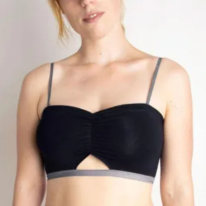 Bandeau Essence grey - comfortable bra PROMO