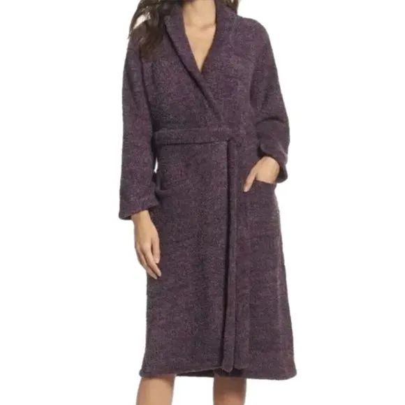 Barefoot Dreams Cozy Chic Robe Amethyst Purple Super Cozy Plush! SIZE LARGE