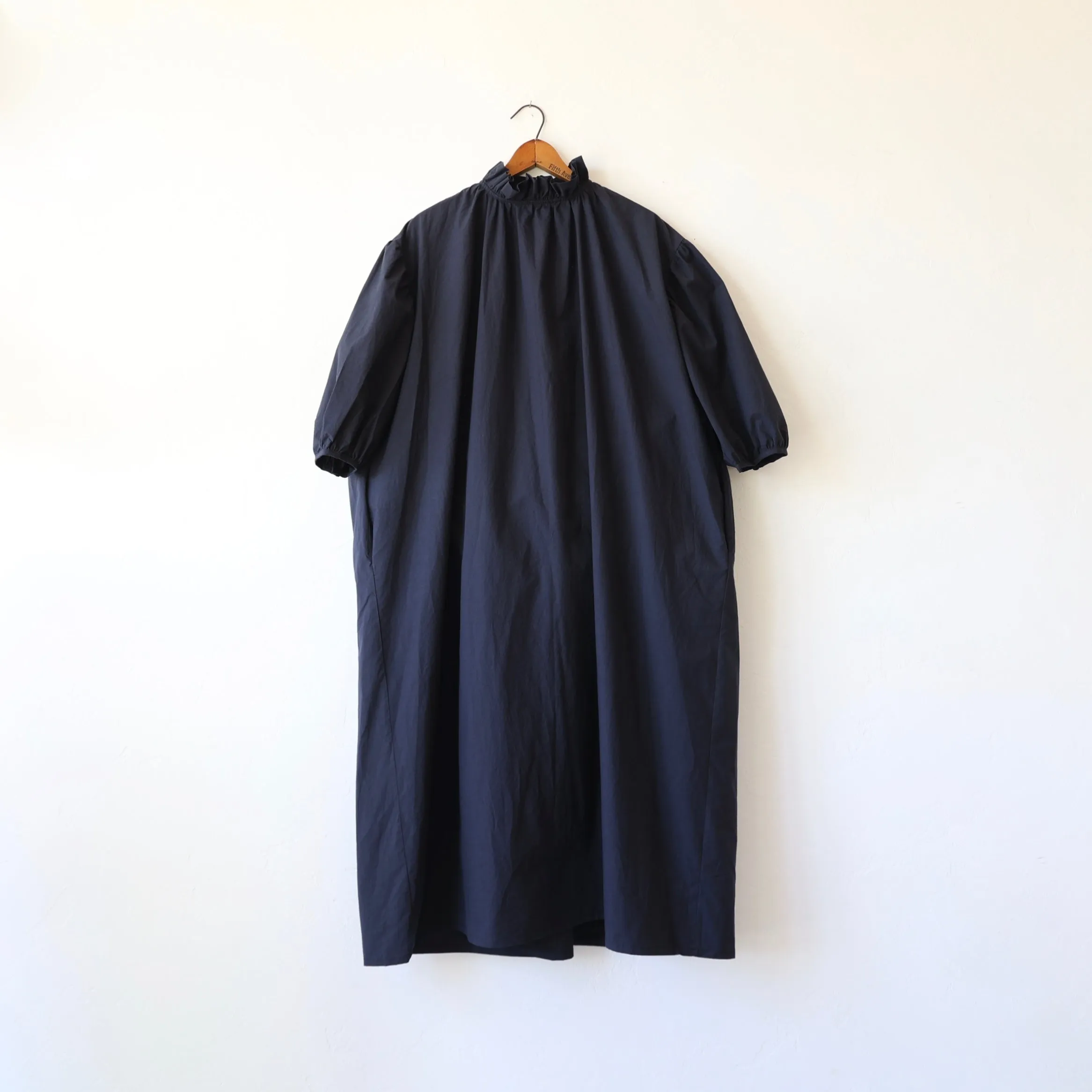 Bon Ruffle Collar Dress - Navy