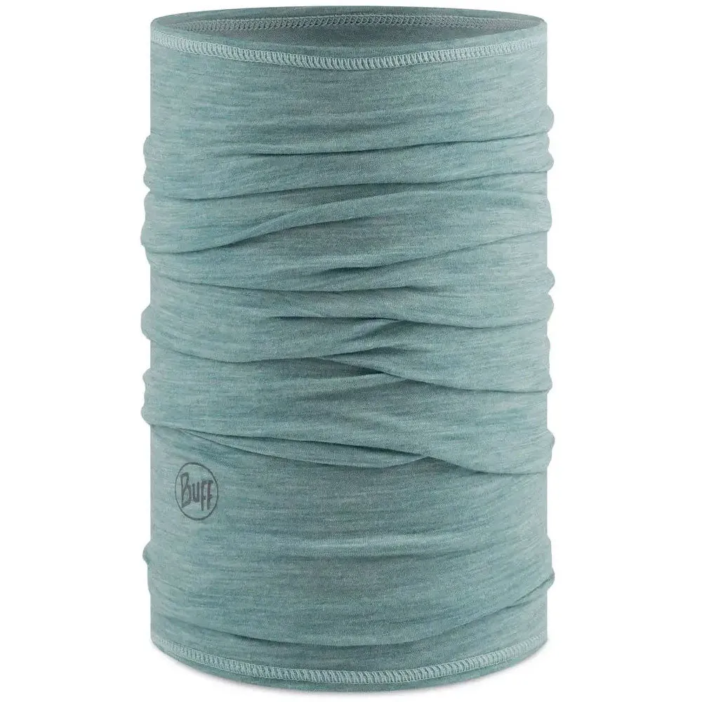 Buff Merino Wool Buff Solid Neck Warmer - Pool