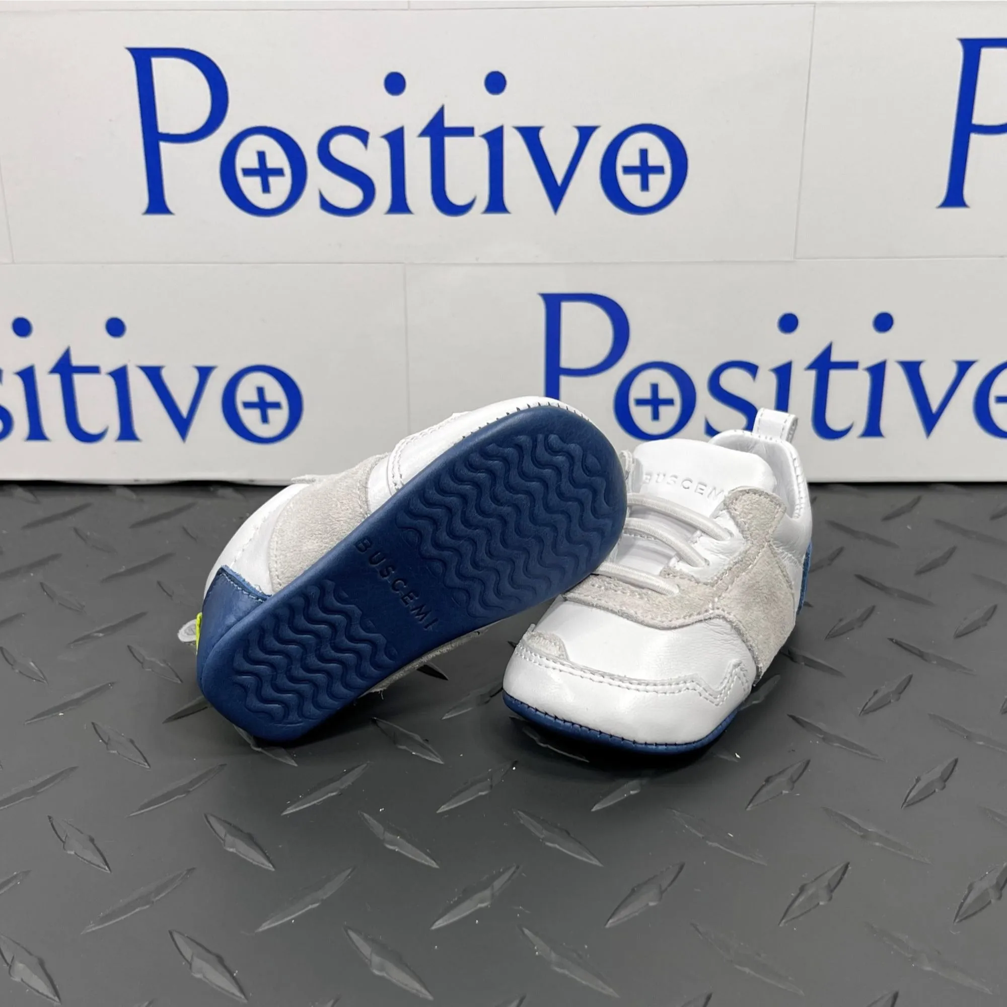 Buscemi Ventura Baby White Trio Sneakers
