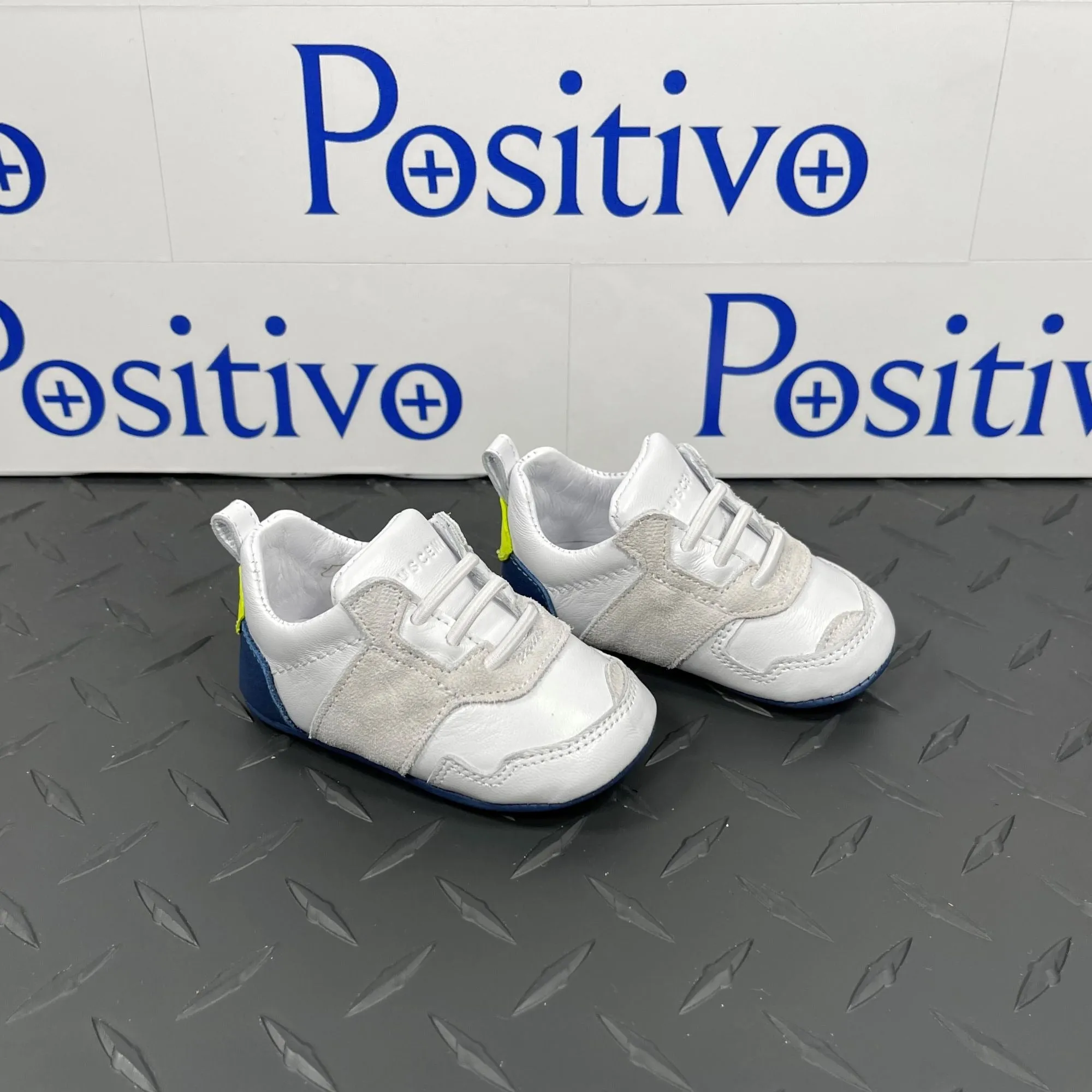 Buscemi Ventura Baby White Trio Sneakers