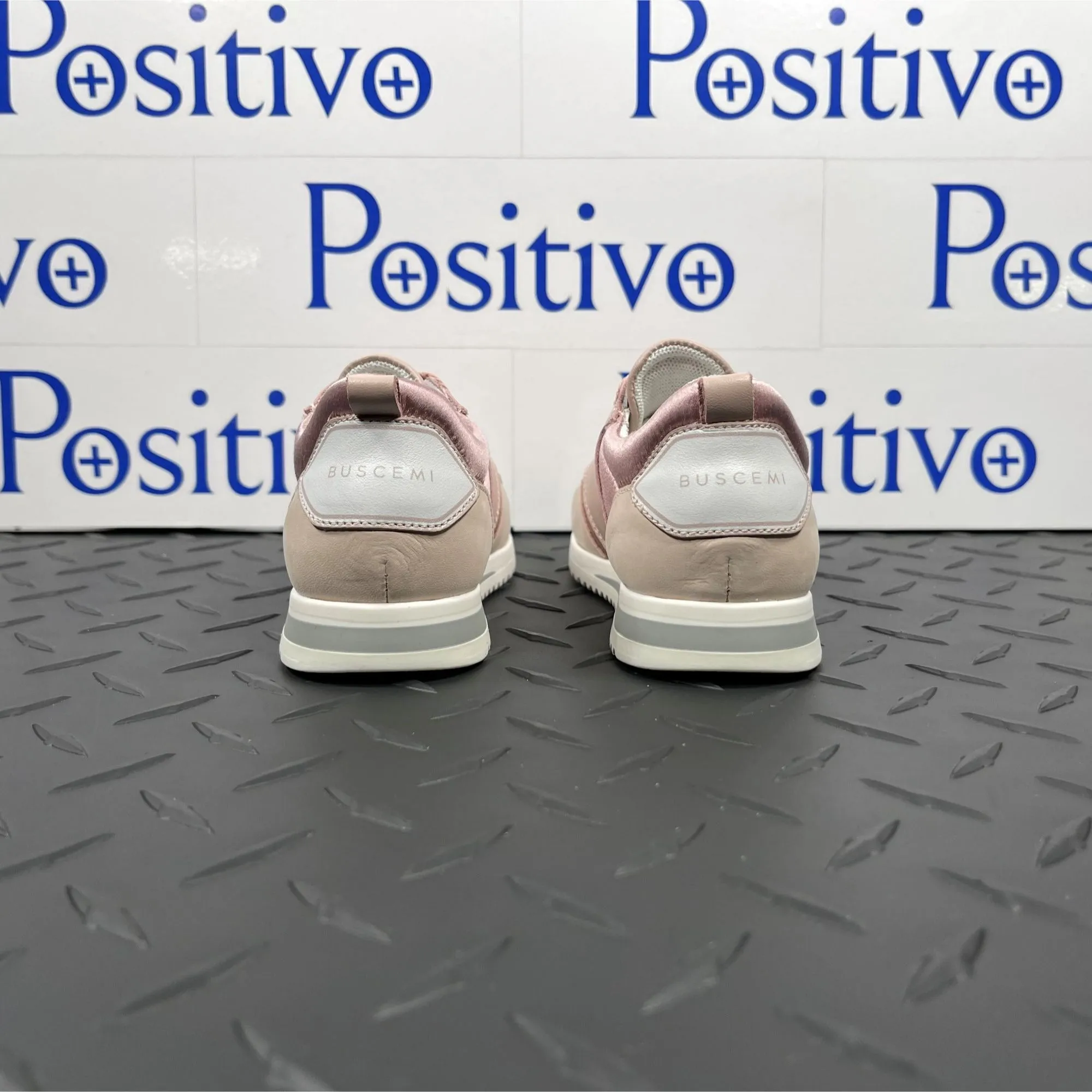 Buscemi Ventura Kid Rosa Leather Sneakers