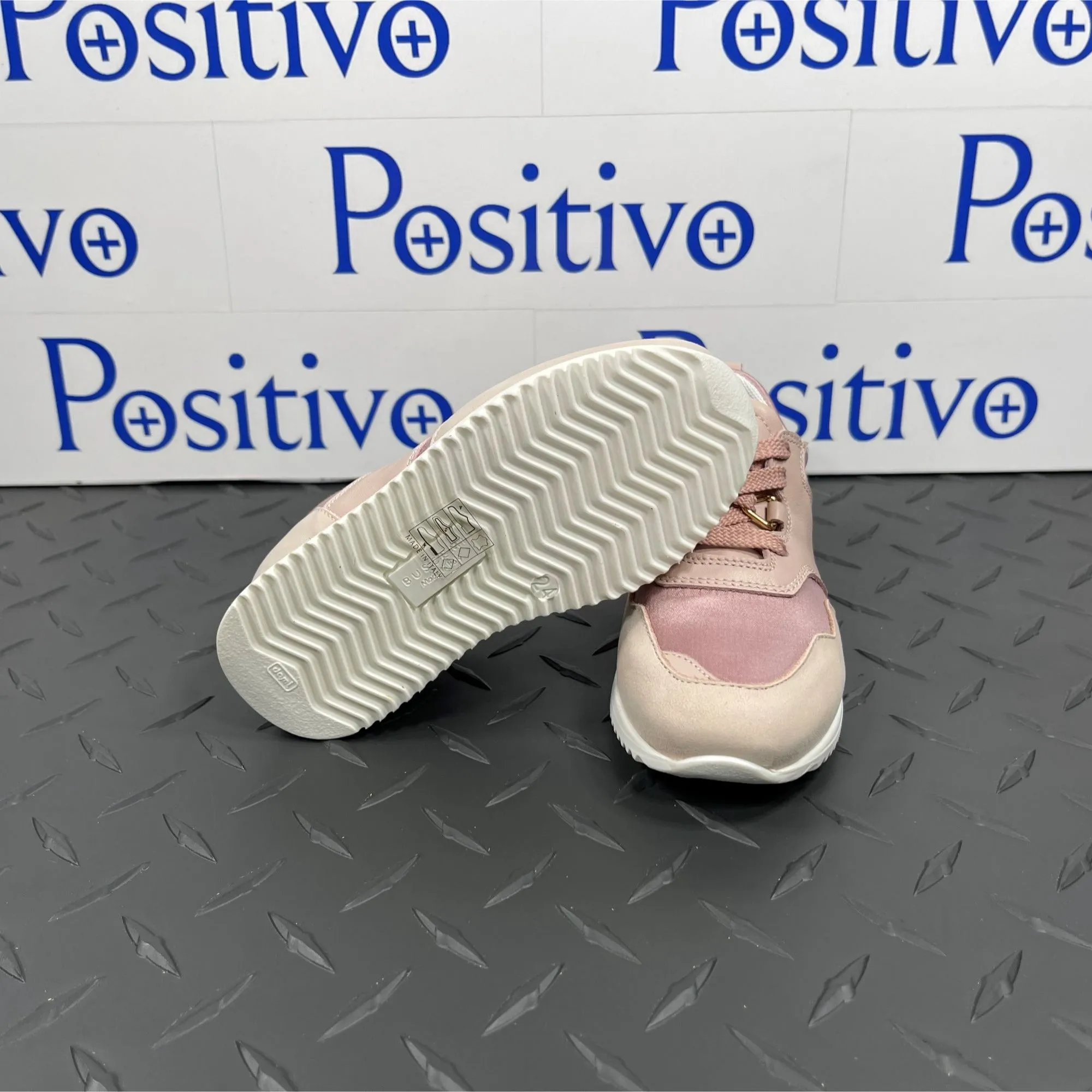 Buscemi Ventura Kid Rosa Leather Sneakers