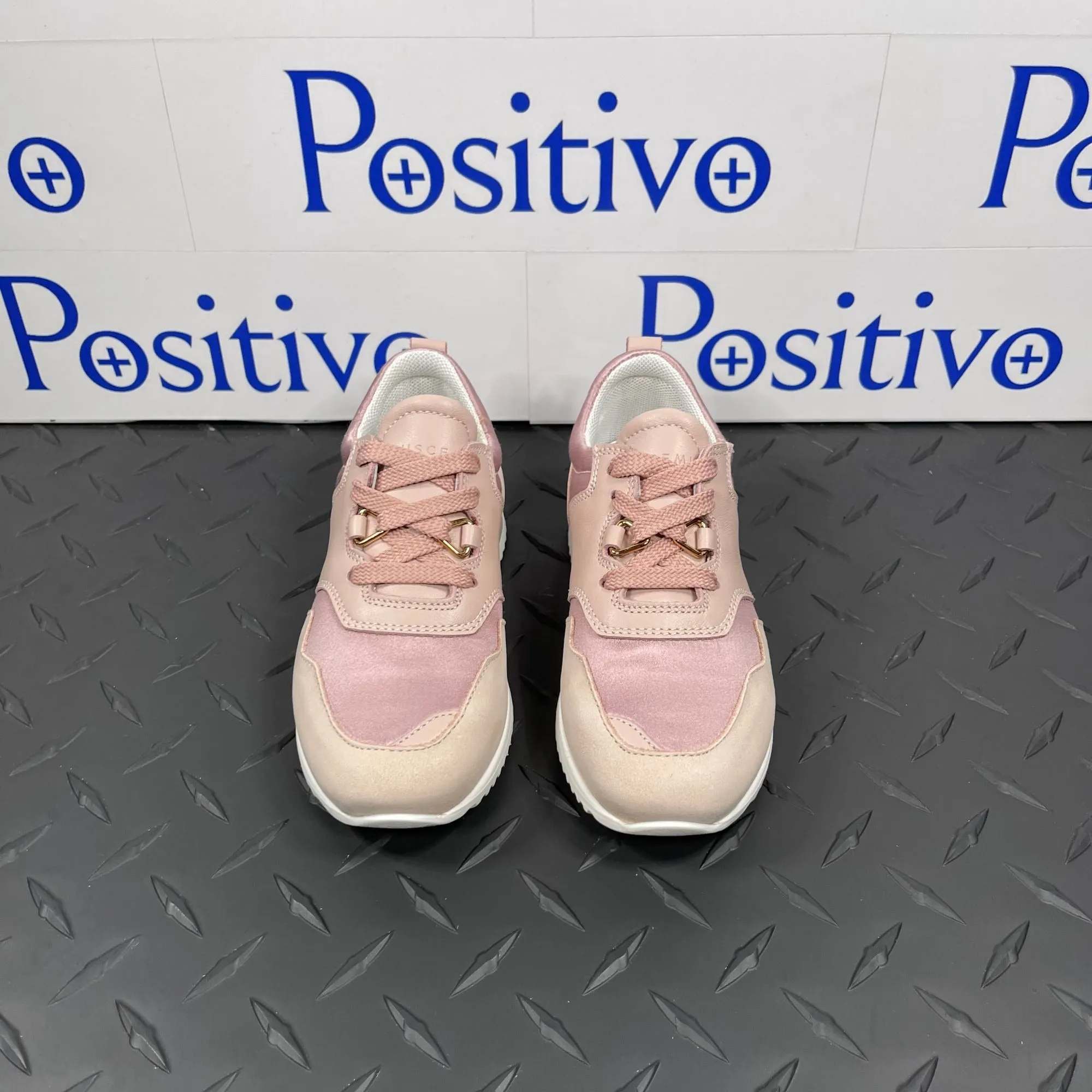 Buscemi Ventura Kid Rosa Leather Sneakers