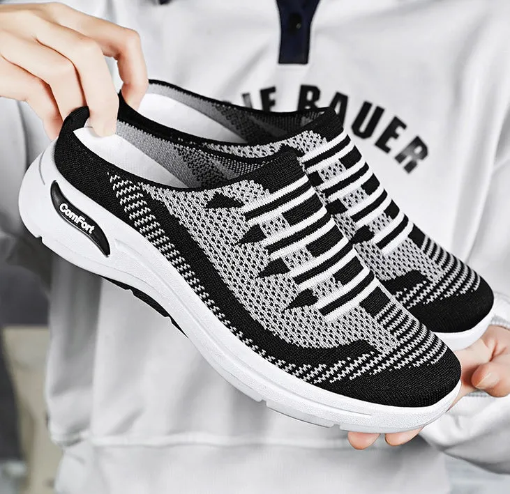 Casual Women's Quick-Drying Low-Top Sneakers with Contrasting Colors