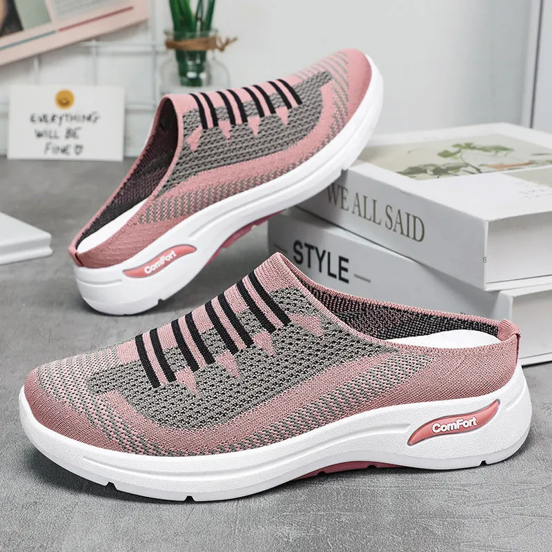 Casual Women's Quick-Drying Low-Top Sneakers with Contrasting Colors