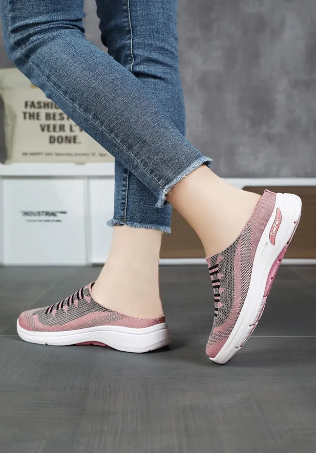 Casual Women's Quick-Drying Low-Top Sneakers with Contrasting Colors