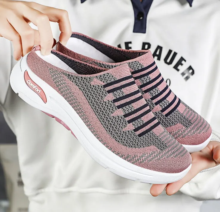 Casual Women's Quick-Drying Low-Top Sneakers with Contrasting Colors