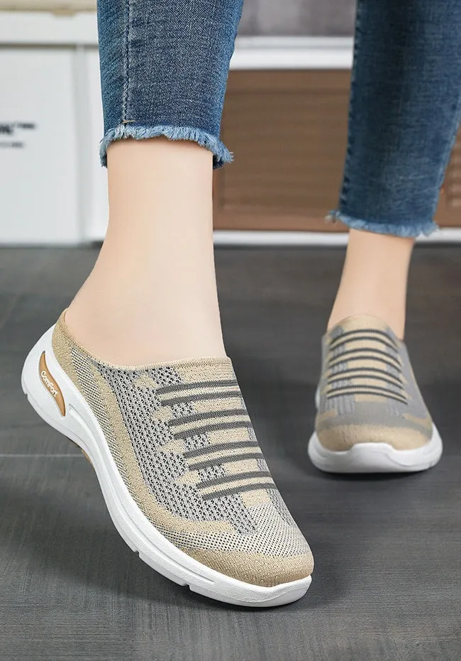 Casual Women's Quick-Drying Low-Top Sneakers with Contrasting Colors