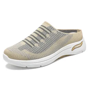 Casual Women's Quick-Drying Low-Top Sneakers with Contrasting Colors