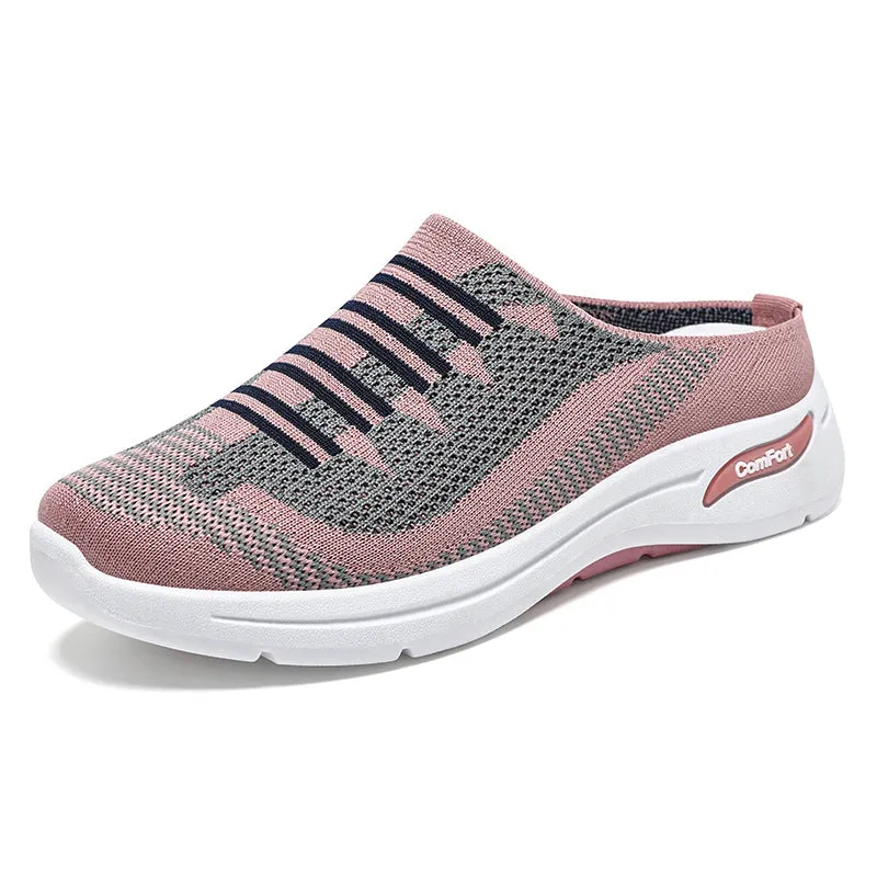 Casual Women's Quick-Drying Low-Top Sneakers with Contrasting Colors