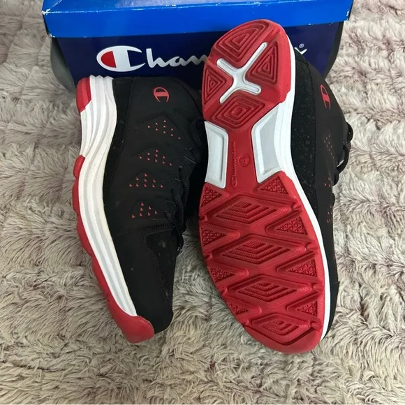Champion Kids Sneakers Black and Red