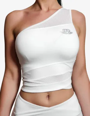 CHIONE Crop Top – White Ivory