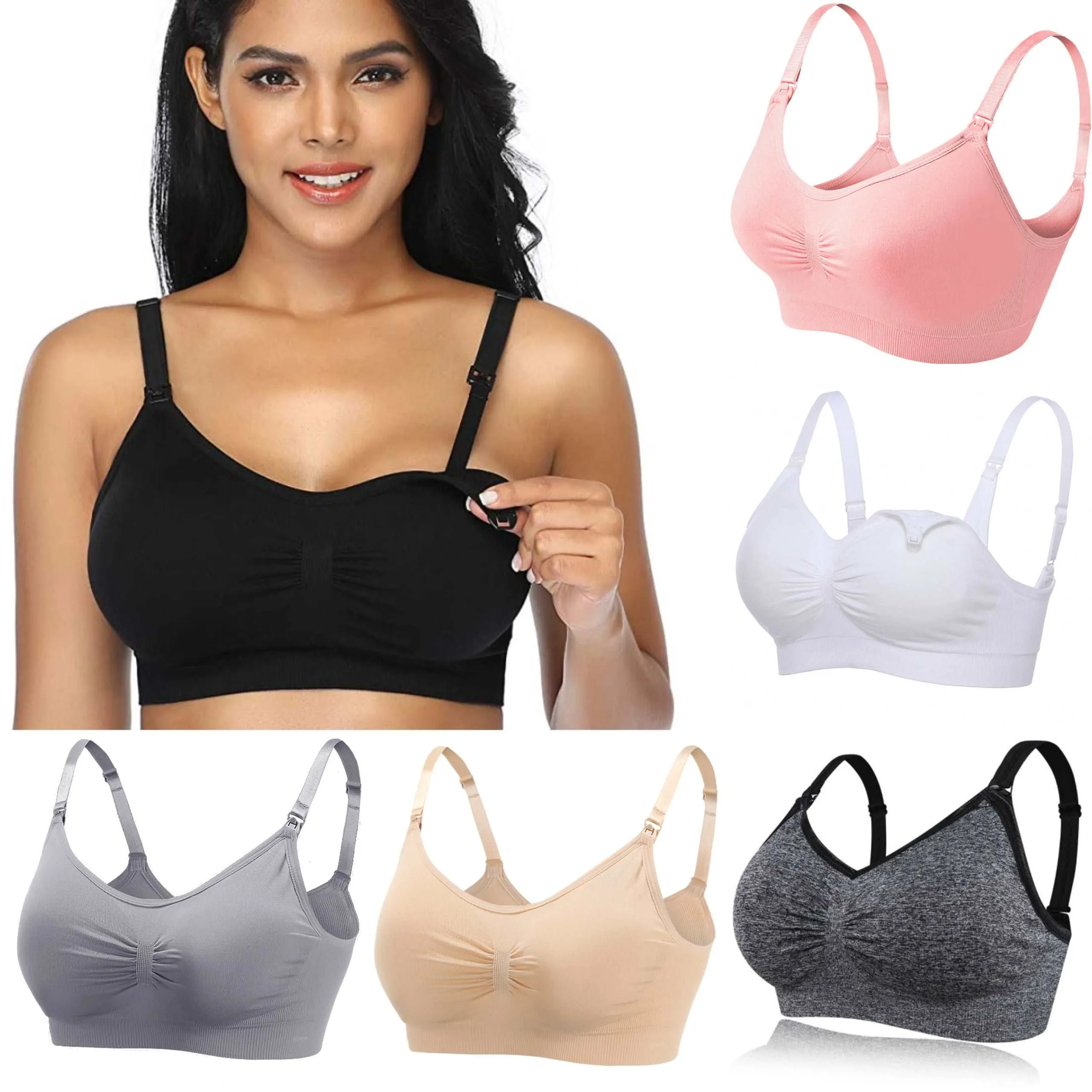 Comfort-fit Supportive Seamless Nursing Bras