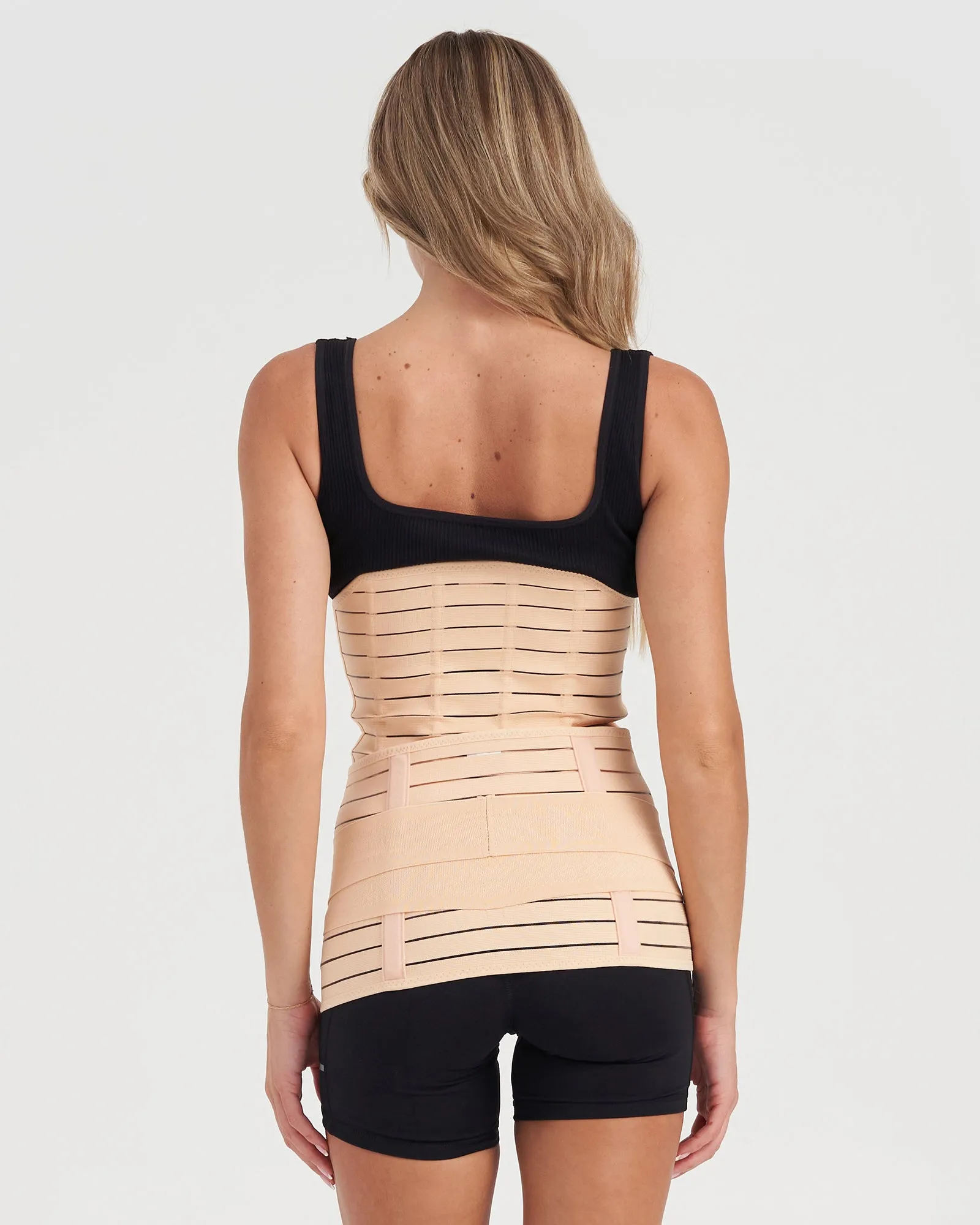 Core Trainer Post Pregnancy Waist and Hip Band 2 Pack Nude