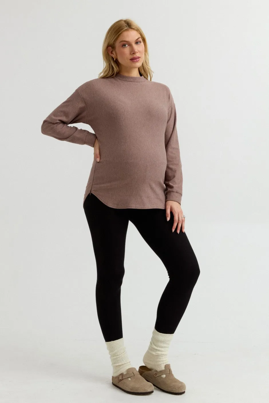 Cozy Fleece Side Zip Sweatshirt