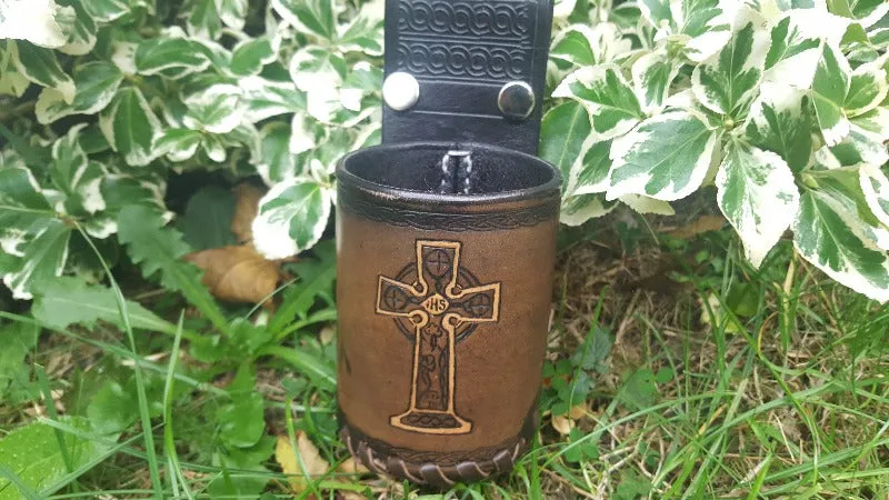 Custom Hand Made Leather Bottle / Drinks Carrier