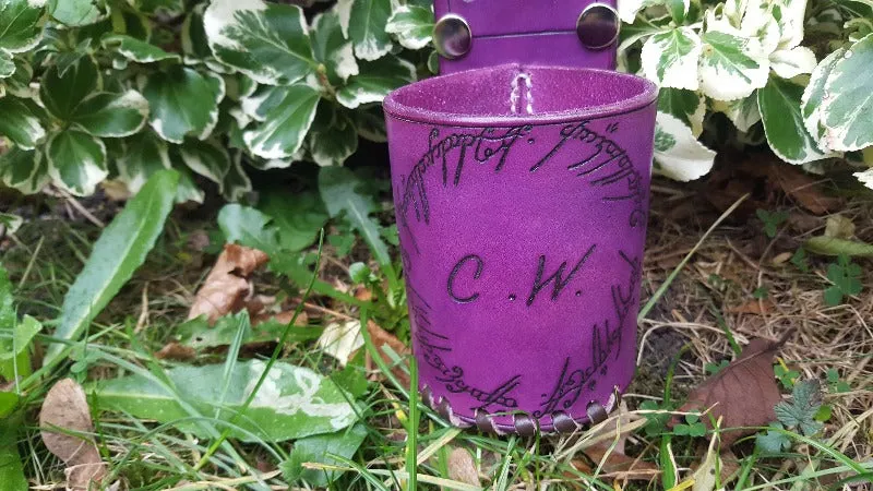 Custom Hand Made Leather Bottle / Drinks Carrier