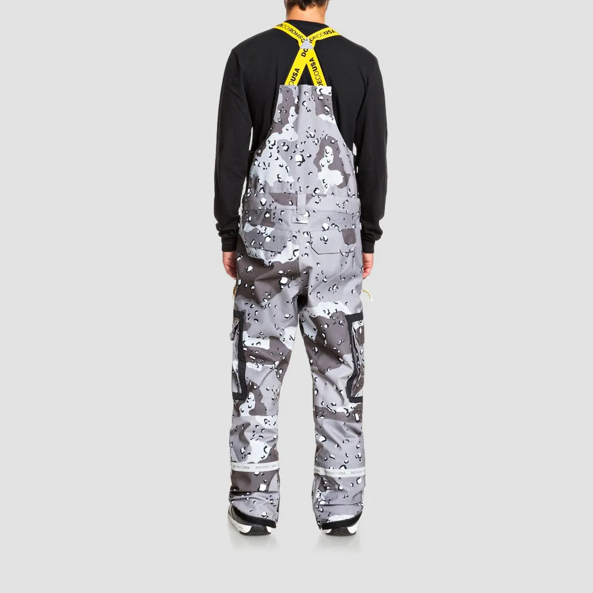 DC Revival Snow Bib Chocolate Chip Greyscale Camo