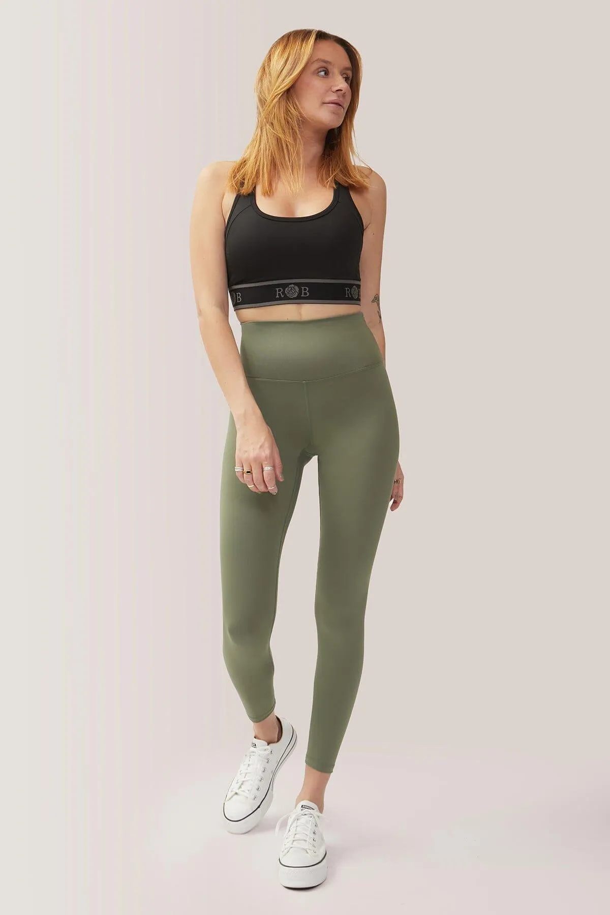 Divine Ultrahigh-Rise 7/8 Legging Rose Buddha - Sea Weed