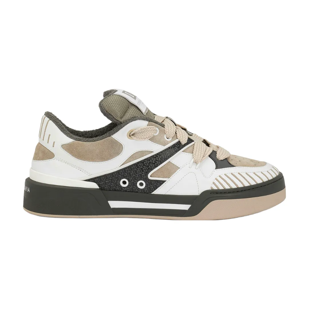 DOLCE & GABBAN ROMA SNEAKERS WHITE/BEIGE/TAN