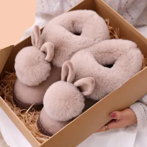Double Comfy Bunny Slippers