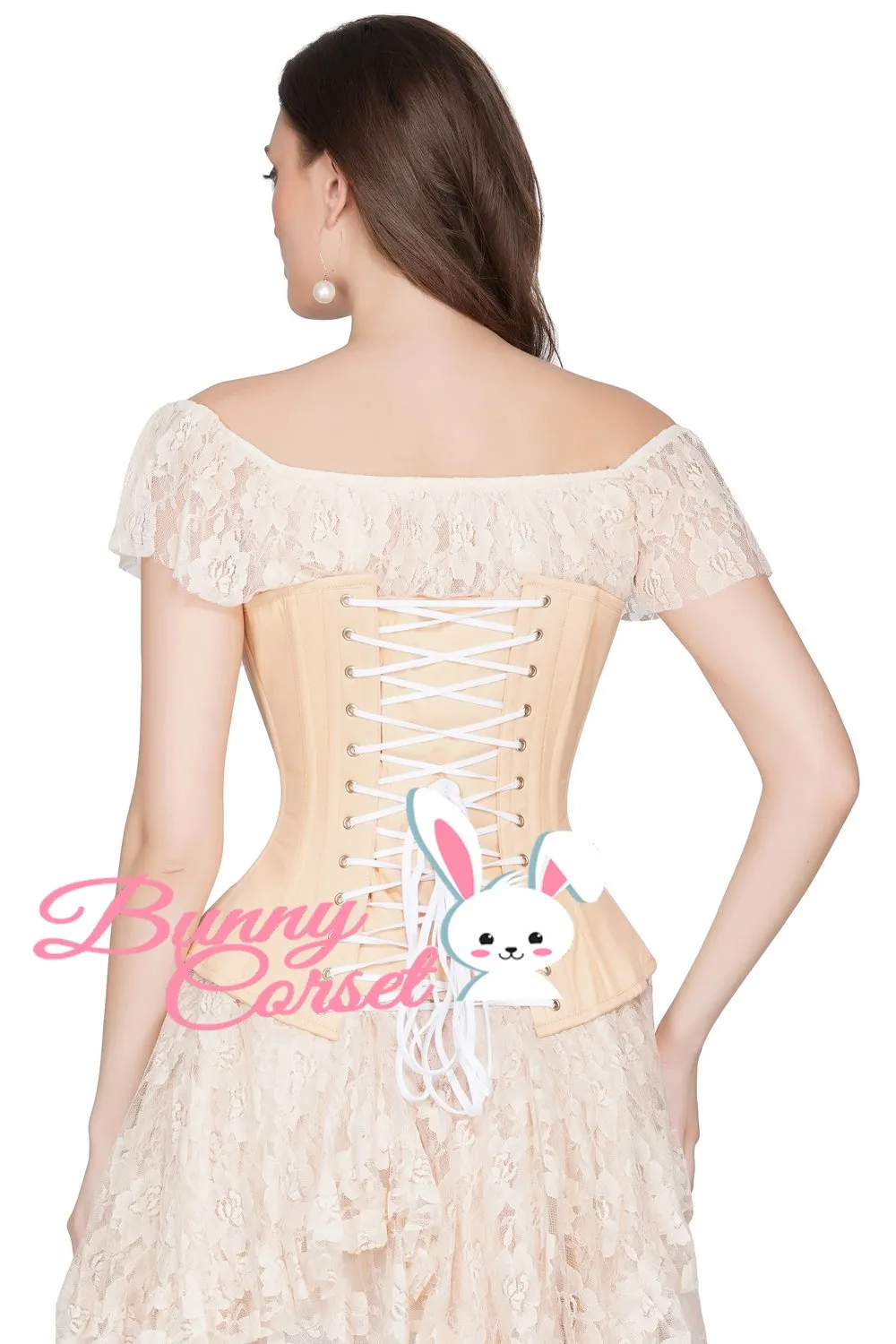 Edwardian Long Line Cotton Corset (ELC-401)