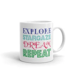 Explore Stargaze Dream Repeat Mug